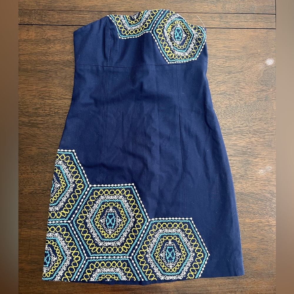 Lilly Pulitzer Bowen Embroidered Strapless Dress
